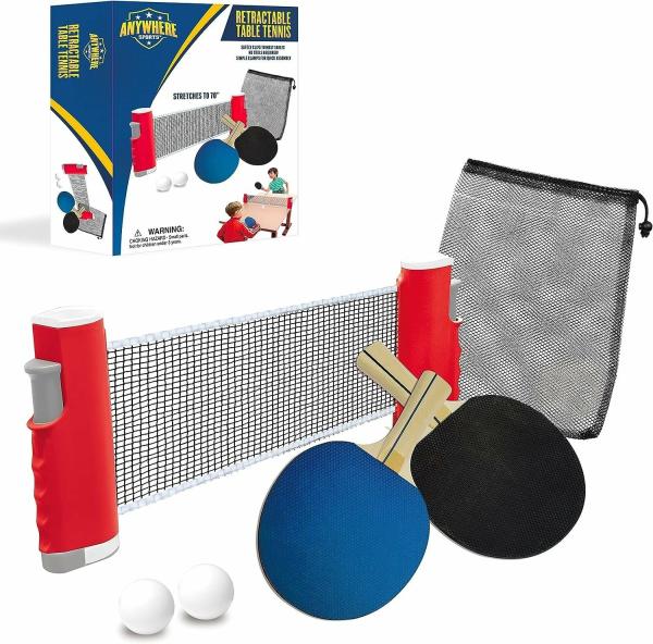 Active And Outdoor |   Retractable Table Tennis Set Active And Outdoor Active And Outdoor