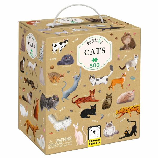 Ages 10-12 Yrs (401-999 Pcs) |   Puzzlove Cats Puzzle – 500Pcs Ages 10-12 Yrs (401-999 Pcs) Ages 10-12 Yrs (401-999 Pcs)