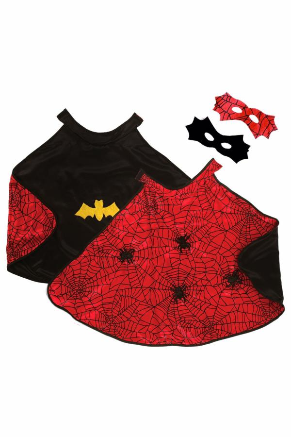 Dress Up |   Spider/Bat Cape With Mask Dress Up Dress Up