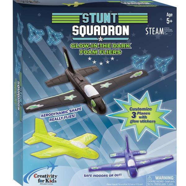 Planes, Trains And Automobiles |   Stunt Squadron Glow-In-The-Dark Foam Fliers Planes, Trains And Automobiles Planes, Trains And Automobiles