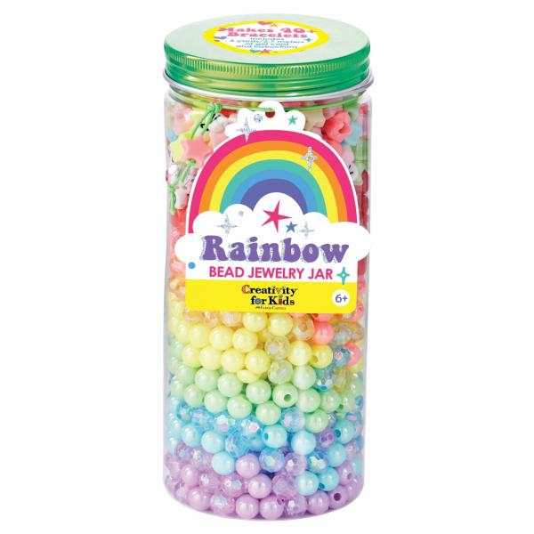 Unicorns, Rainbows And Sparkles |   Rainbow Bead Jewelry Jar Toys Unicorns, Rainbows And Sparkles